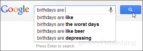 गूगल जन्मदिन के बारे में क्या सोचता है
