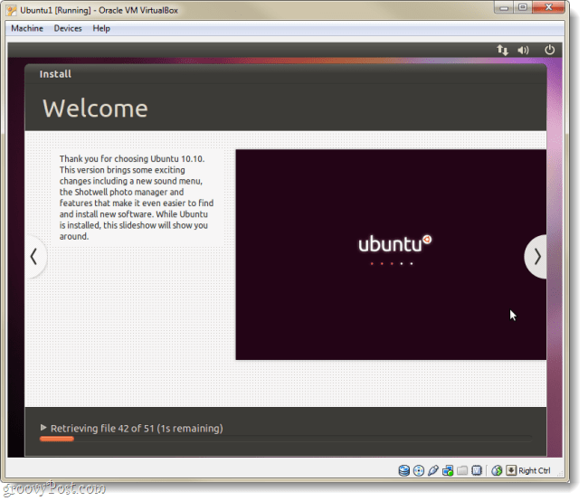 ubuntu स्वागत पृष्ठ स्थापित करें