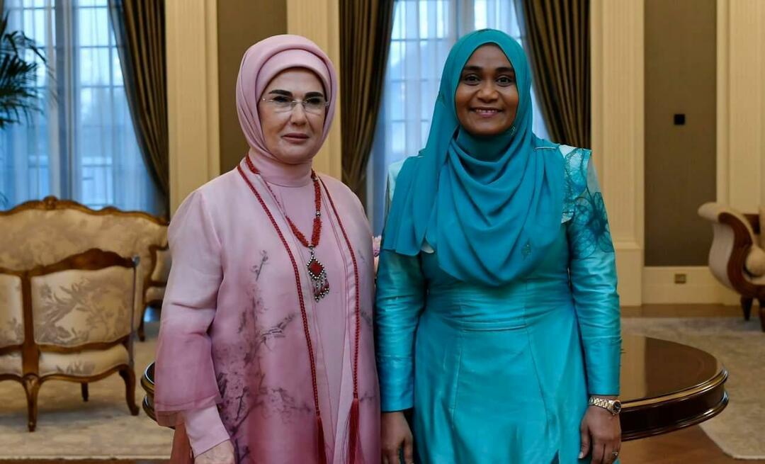 प्रथम महिला एर्दोआन ने मालदीव के राष्ट्रपति मुइज्जू की पत्नी साजिदा मोहम्मद से मुलाकात की