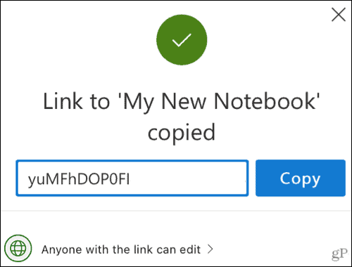 वेब के लिए OneNote में लिंक कॉपी करें