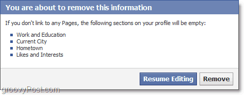 फेसबुक आपको फेसबुक पेज से लिंक करने के लिए मजबूर करता है