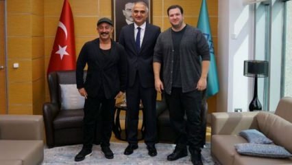 संस्कृति मंत्री एरोसी केम यिलमज़ और öहान गोबक्कर के साथ बैठक