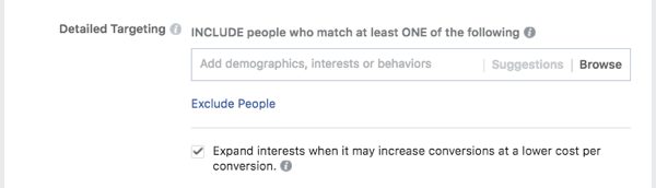 अपने दर्शकों को ठीक करने के लिए फेसबुक के निष्कर्ष और बहिष्करण का उपयोग करें।