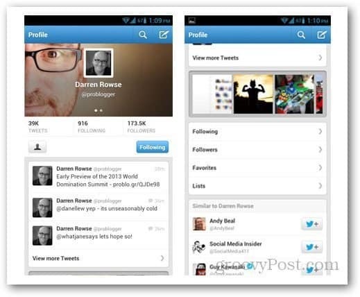 एंड्रॉइड 3.4 अपडेट के लिए ट्विटर में नया क्या है