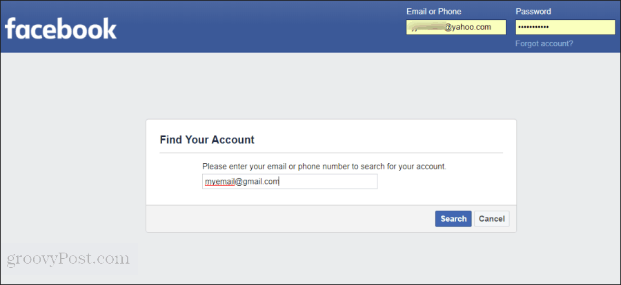 फेसबुक पासवर्ड रीसेट करना