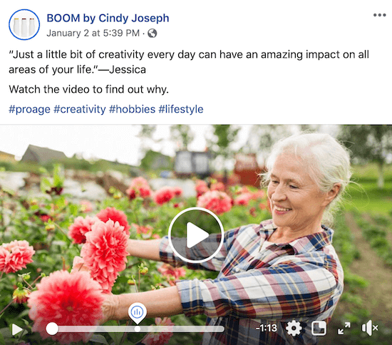 BOOM के लिए फेसबुक वीडियो पोस्ट! सिंडी जोसेफ द्वारा