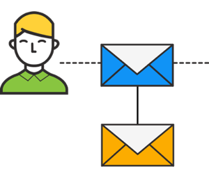 यदि प्रवेशार्थी प्रारंभिक ईमेल पर क्लिक करता है, लेकिन परिवर्तित नहीं होता है, तो दूसरा अनुवर्ती ईमेल भेजें।