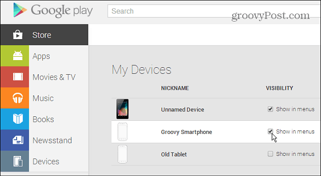 Google Play Store सूची से पुराने Android उपकरणों को कैसे निकालें