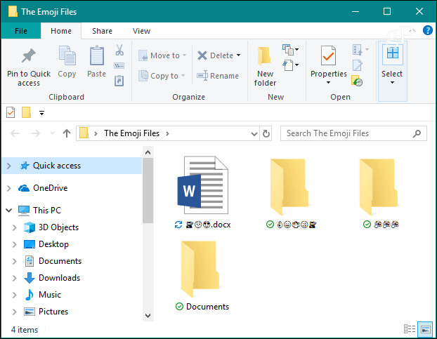 इमोजी फ़ाइल एक्सप्लोरर