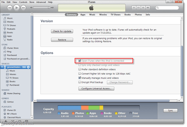 जब आप अपने iPhone या IPod को प्लग इन करते हैं, तो iTunes को स्वचालित रूप से लॉन्च करने से कैसे रोकें