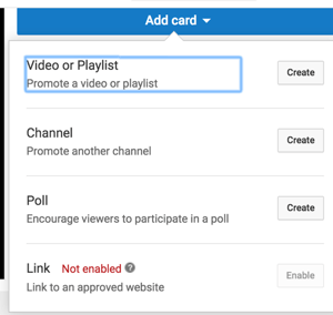 अपने चैनल के वॉचटाइम का विस्तार करने के लिए YouTube कार्ड का उपयोग करें।