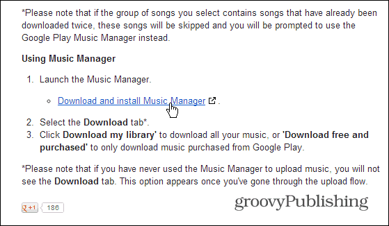 Google संगीत प्रबंधक डाउनलोड करें