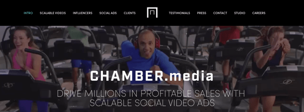 चैंबर मीडिया स्केलेबल सोशल वीडियो विज्ञापन बनाता है।