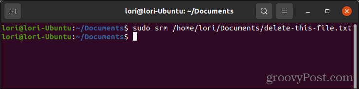 Linux में सिक्योर-डिलीट का उपयोग करके किसी फ़ाइल को सुरक्षित रूप से हटाएं