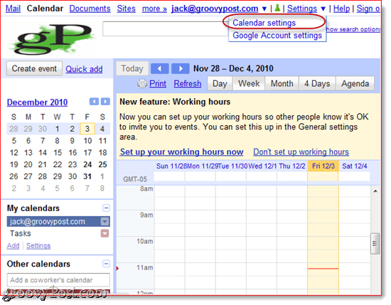 Outlook 2010 के लिए Google कैलेंडर सिंक करें