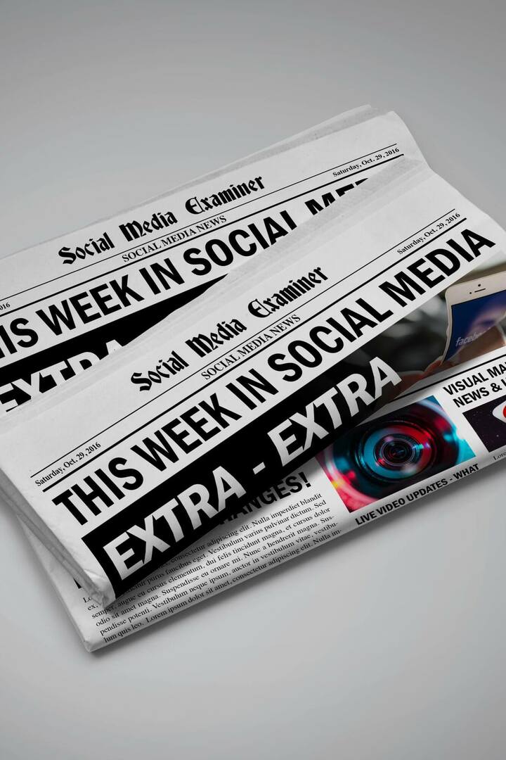 YouTube मोबाइल की स्क्रीन से बाहर निकलता है: सोशल मीडिया में इस सप्ताह: सामाजिक मीडिया परीक्षक