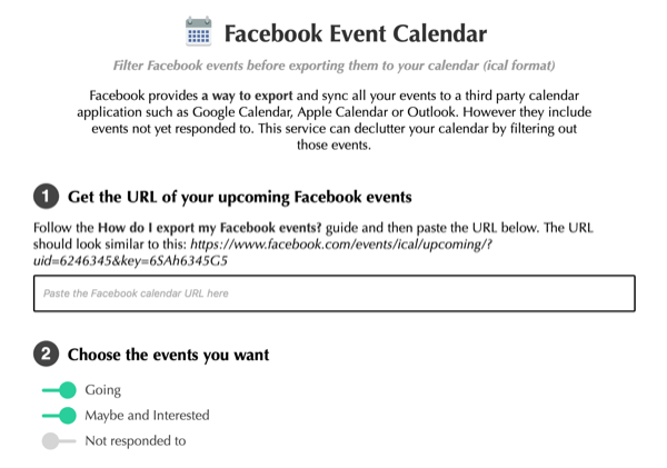 सोशल मीडिया मार्केटिंग पॉडकास्ट डिस्कवरी ऑफ़ द वीक: फेसबुक इवेंट कैलेंडर।
