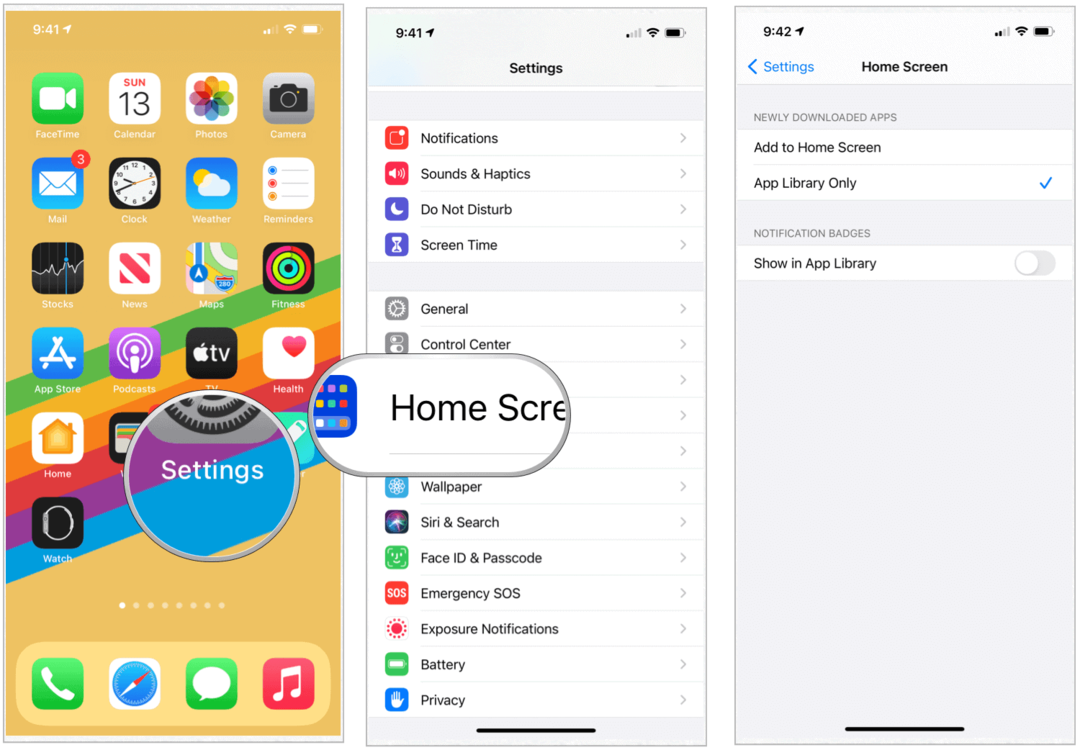 iOS 14 ऐप लाइब्रेरी केवल सेटिंग