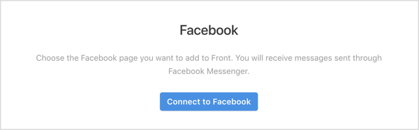 फ्रंट एप में फेसबुक से कनेक्ट बटन पर क्लिक करें।