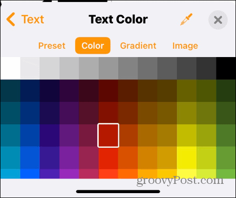 IPhone पर टेक्स्ट का रंग बदलें