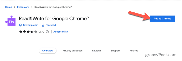 Google Chrome में रीड एंड राइट एक्सटेंशन जोड़ना