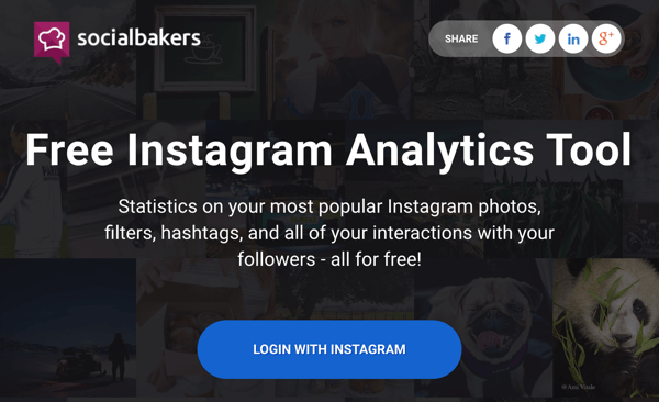 Socialbakers की मुफ्त रिपोर्ट तक पहुँच प्राप्त करने के लिए Instagram के साथ लॉग इन करें।