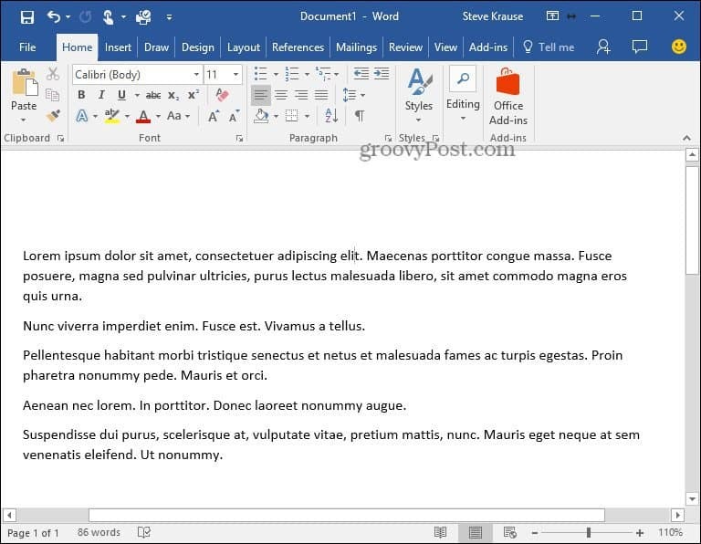 कैसे Microsoft Word 2010 और 2007 में Lorem Ipsum पाठ सम्मिलित करें