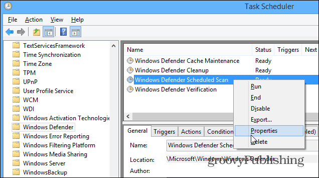विंडोज 8.1 में स्वचालित स्कैन के लिए विंडोज डिफेंडर कैसे शेड्यूल करें