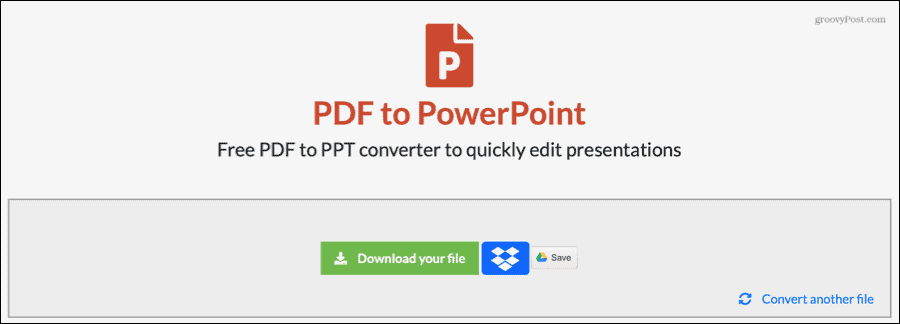 EasyPDF पीडीएफ को PowerPoint में रूपांतरित किया गया