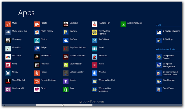 Windows 8 पर इंस्टॉल किए गए सभी एप्लिकेशन ढूंढें (8.1 के लिए अद्यतित)