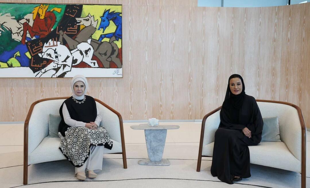 प्रथम महिला एर्दोआन ने कतर फाउंडेशन की अध्यक्ष शेखा मोज़ा बिन्त नासिर से मुलाकात की!