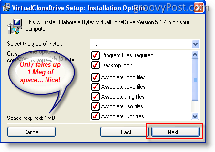Windows XP में ISO छवि माउंट करें