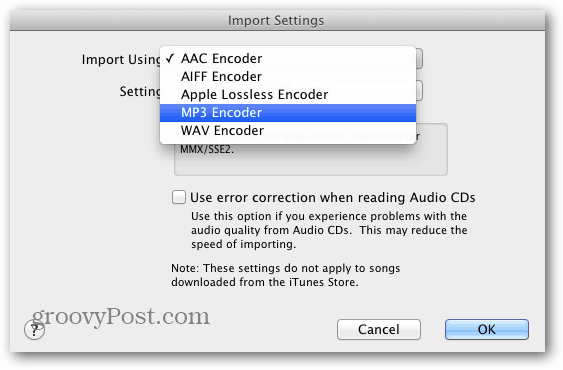 दोषरहित संगीत फ़ाइलों को AAC या MP3 में कनवर्ट करने के लिए iTunes का उपयोग करें