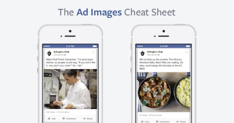 फेसबुक विज्ञापन छवियाँ धोखा शीट बनाता है