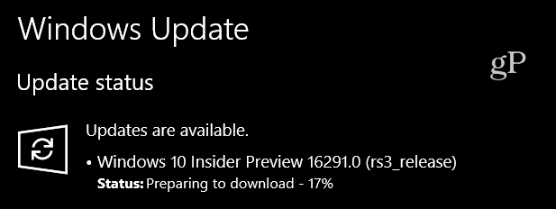 Microsoft Windows 10 पूर्वावलोकन बनाएँ 16291 PC के लिए