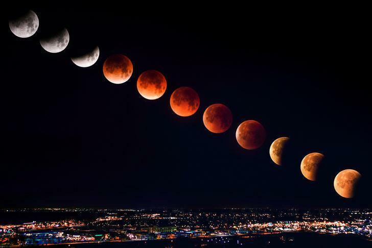 रक्त चंद्र ग्रहण कब है