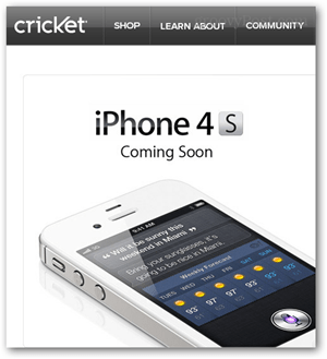 क्रिकेट के लिए iphone 4s