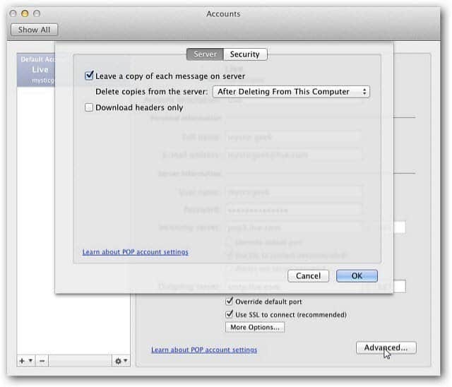 आउटलुक मैक 2011: ईमेल अकाउंट कैसे डिलीट करें