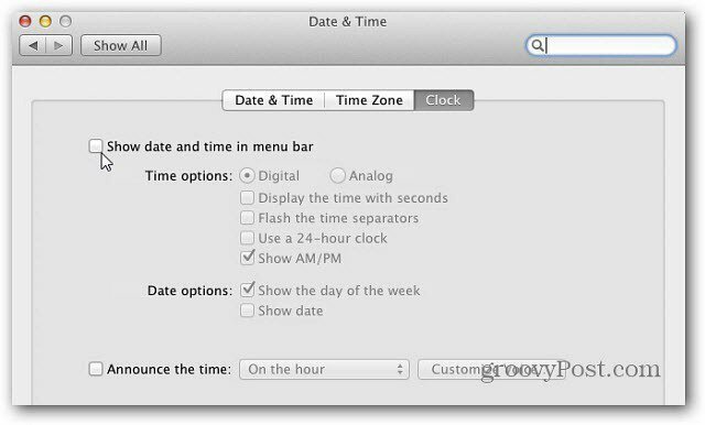 Mac OS X: मेनू बार में एक मूल कैलेंडर जोड़ें