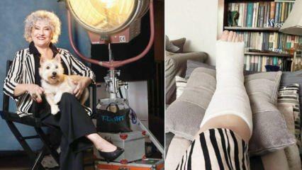 Ayşenil amlıoğlu, Peride of my Manager आरा, ने सेट पर अपना पैर तोड़ दिया!