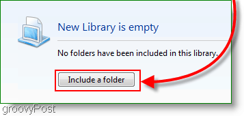 विंडोज 7 में एक नए पुस्तकालय में एक नया फ़ोल्डर कैसे शामिल करें