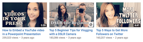 अपने vlogs के लिए मूल्यवान सामग्री बनाएँ और फिर अपनी विशेषज्ञता दिखाने के लिए उनका उपयोग करें।