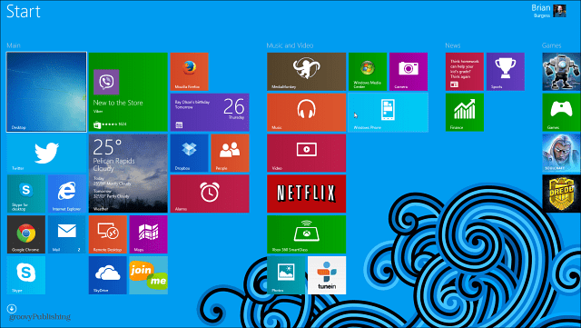 विंडोज 8.1 टिप: डेस्कटॉप और स्टार्ट स्क्रीन को समान बनाएं