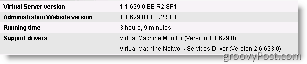 Microsoft वर्चुअल सर्वर 2005 R2 SP1 अद्यतन [जारी चेतावनी]