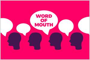 यह जे बेयर के चेटर मैटर्स रिसर्च से एक इन्फोग्राफिक है। इसमें कहा गया है कि 83% अमेरिकियों ने मुंह से शब्द की सिफारिश की है।