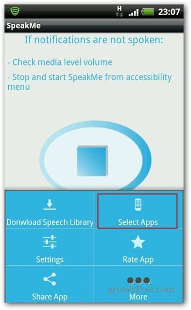 Android के लिए SpeakMe ऐप चुनें