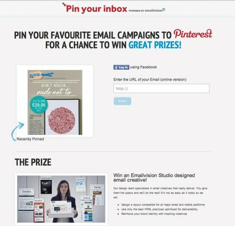 emailvisions pinterest प्रतियोगिता