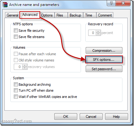 WinRAR सेल्फ-एक्सट्रैक्टिंग आर्काइव का उपयोग करके ऑफलाइन इंस्टॉलर बनाएं