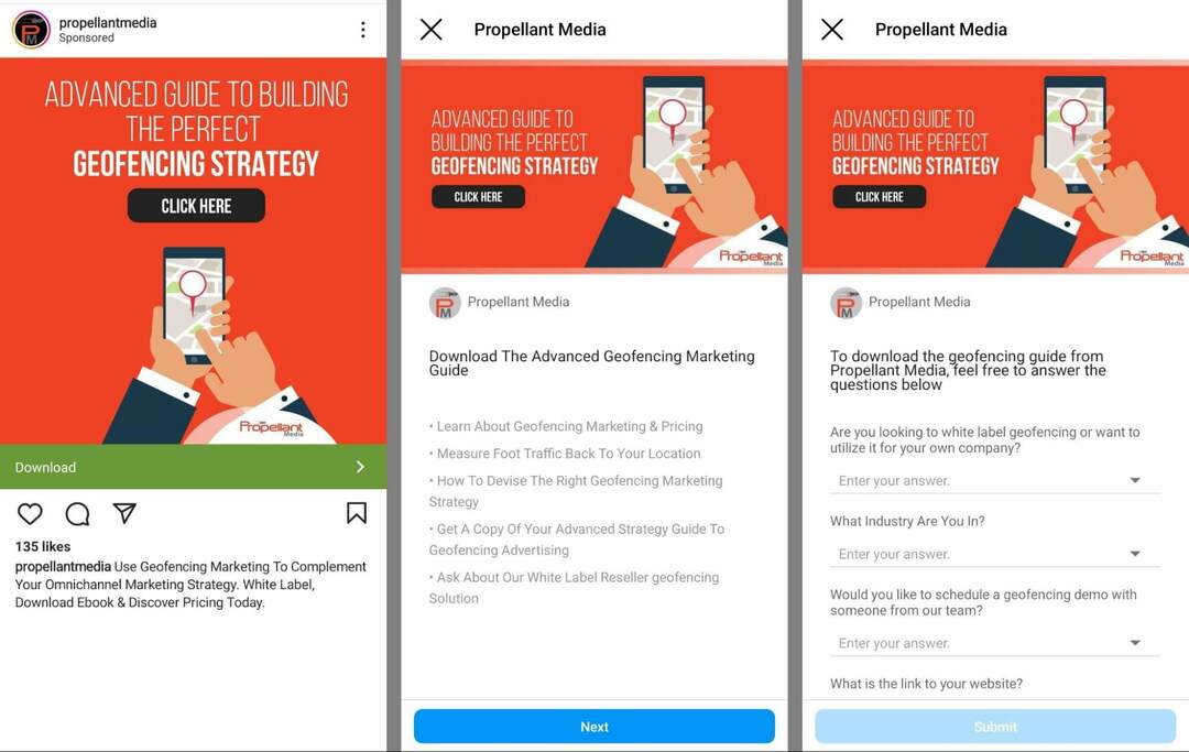 How-to-Grow-your-email-list-on-instagram-using-instagram-native-lead-form-to-collect-prospects-contact-info-highljght-magnet-benefits-custom-questions-propellantmedia-example- 19