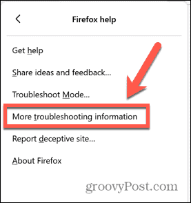 फ़ायरफ़ॉक्स अधिक समस्या निवारण